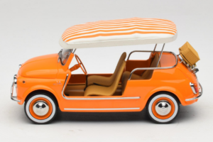 Fiat 500 Jolly Оранжев Norev 1:18 187791 Метал — снимка 3 от 6