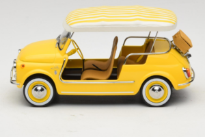 Fiat 500 Jolly Жълт Norev 1:18 187790 Метал — снимка 3 от 6