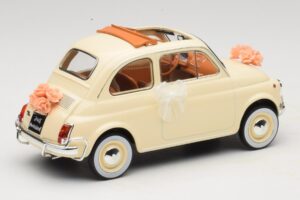 Fiat 500 L Слонова Кост Wedding Gift Norev 1:18 187780 Метал — снимка 2 от 6