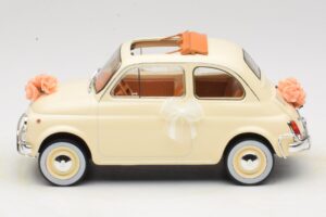 Fiat 500 L Слонова Кост Wedding Gift Norev 1:18 187780 Метал — снимка 3 от 6