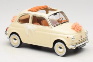Fiat 500 L Слонова Кост Wedding Gift Norev 1:18 187780 Метал — снимка 4 от 6