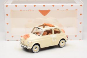 Fiat 500 L Слонова Кост Wedding Gift Norev 1:18 187780 Метал — снимка 6 от 6