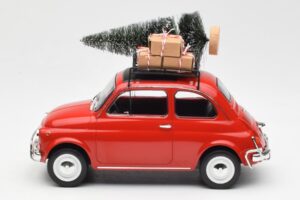 Fiat 500 L Червен Christmas Norev 1:18 187779 Метал — снимка 3 от 6