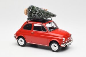 Fiat 500 L Червен Christmas Norev 1:18 187779 Метал — снимка 4 от 6