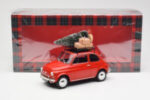 Fiat 500 L Червен Christmas Norev 1:18 187779 Метал — снимка 6 от 6