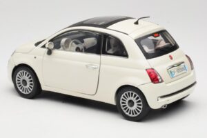 Fiat 500 Бял Mondo Motors 1:18 500291 Метал — снимка 7 от 8