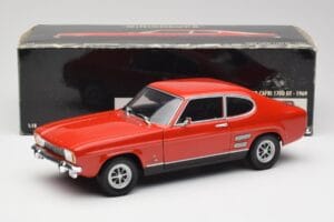 Ford Capri Mk1 1700 GT Червен Minichamps 1:18 180089001 Метал — снимка 8 от 8