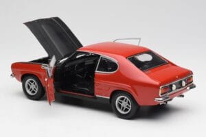 Ford Capri Mk1 2600 RS Червено-Черен Minichamps 1:18 180089071 Метал — снимка 5 от 8