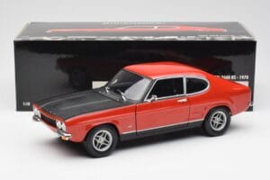 Ford Capri Mk1 2600 RS Червено-Черен Minichamps 1:18 180089071 Метал — снимка 8 от 8