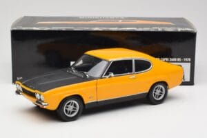 Ford Capri 2600 RS Signal Жълт С Черно Minichamps 1:18 180089070 Метал — снимка 8 от 8
