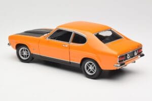 Ford Capri Mk1 RS 2600 Signal Orange Черен Minichamps 1:18 150089077 Метал — снимка 7 от 8