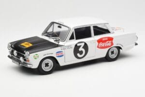 Ford Cortina Mk1 #3 P. Hughes / B. Young African Safari Rally 1964 AUTOart 1:18 86428 Метал