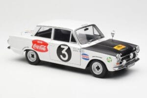 Ford Cortina Mk1 #3 P. Hughes / B. Young African Safari Rally 1964 AUTOart 1:18 86428 Метал — снимка 6 от 8