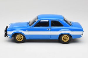 Ford Escort Mk1 RS 1600 Син Бял Ивици Minichamps 1:18 100688102 Метал — снимка 4 от 8