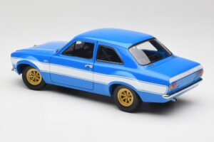 Ford Escort Mk1 RS 1600 Син Бял Ивици Minichamps 1:18 100688102 Метал — снимка 7 от 8