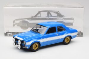 Ford Escort Mk1 RS 1600 Син Бял Ивици Minichamps 1:18 100688102 Метал — снимка 8 от 8