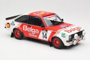 Ford Escort Mk2 RS 1800 #14 Droogmans / Joosten Belga 3rd Place Lotto Haspengouw Rally 1983 Minichamps 1:18 155838714 Метал — снимка 4 от 6