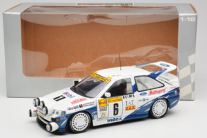 Ford Escort RS Cosworth Mobil 1 #6 F. Delecour / D. Grataloup Rally Monte Carlo Night Version Winner 1994 UT Models 1:18 3945 — снимка 8 от 8