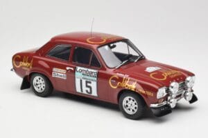 Ford Escort RS 1600 Mk1 #15 M. Alen / I. Kivimäki RAC Rally 1974 IXO 1:18 18RMC047B Метал — снимка 4 от 6