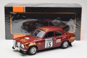Ford Escort RS 1600 Mk1 #15 M. Alen / I. Kivimäki RAC Rally 1974 IXO 1:18 18RMC047B Метал — снимка 6 от 6