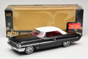 Ford Galaxie 500 Черен Sun Star 1:18 1442 Метал — снимка 8 от 8