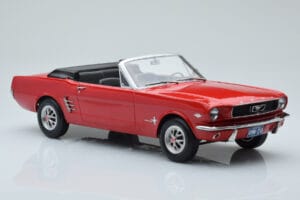 Ford Mustang Кабриолет Червен Norev 1:18 182810 Метал — снимка 4 от 6