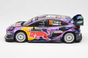 Ford Puma Rally1 #19 S. Loeb / I. Galmiche Rally Monte Carlo Winner 2022 IXO 1:18 18RMC110 Метал — снимка 3 от 6
