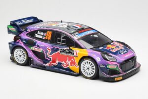 Ford Puma Rally1 #19 S. Loeb / I. Galmiche Rally Monte Carlo Winner 2022 IXO 1:18 18RMC110 Метал — снимка 4 от 6