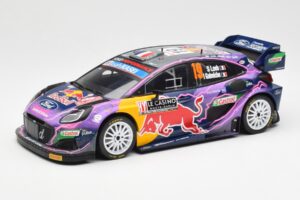 Ford Puma Rally1 #19 S. Loeb / I. Galmiche Rally Monte Carlo Winner 2022 IXO 1:18 18RMC110 Метал