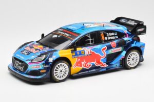 Ford Puma Rally1 #8 O. Tanak / M. Jarveoja 3rd Rally Central Europe 2023 IXO 1:18 18RMC187 Метал