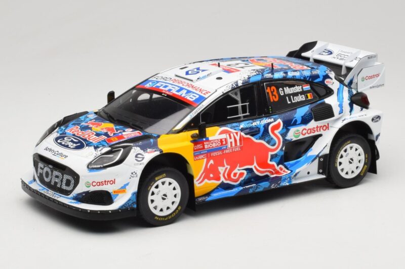 Ford Puma Rally1 #13 M-Sport Ford WRT G. Munster / L. Louka Rally Chile 2024 IXO 1:18 18RMC224 Метал