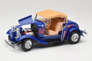 Ford Roadster Street Rod Син with Fire Road Signature 1:18 92249 Метал — снимка 2 от 8