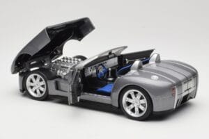 Shelby Cobra Кабриолет Grey Metallic Hot Wheels 1:18 G7220 Метал — снимка 5 от 8