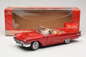 Ford Thunderbird Кабриолет Червен Sun Star 1:18 4311 Метал — снимка 8 от 8
