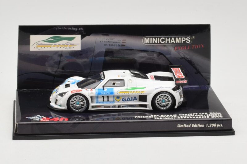 HHF Hybrid Concept Car #11 H-H. Frentzen / Muller / Schwager / Engels 24 Hours Nurburgring 2008 Minichamps 1:43 437080911 Мет