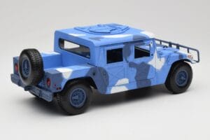 Hummer H1 Humvee Син & Бял Motormax 1:18 73157 Метал — снимка 3 от 8