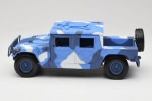 Hummer H1 Humvee Син & Бял Motormax 1:18 73157 Метал — снимка 4 от 8