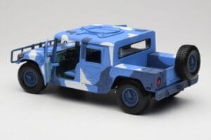 Hummer H1 Humvee Син & Бял Motormax 1:18 73157 Метал — снимка 5 от 8