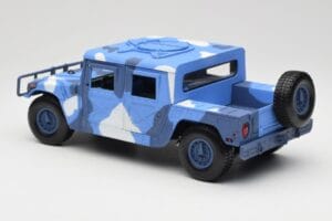 Hummer H1 Humvee Син & Бял Motormax 1:18 73157 Метал — снимка 7 от 8