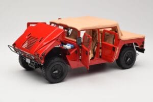 Hummer H1 Soft Top Червен Exoto 1:18 01805 Метал — снимка 2 от 8
