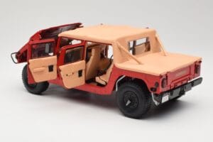 Hummer H1 Soft Top Червен Exoto 1:18 01805 Метал — снимка 5 от 8