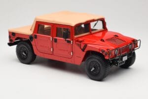 Hummer H1 Soft Top Червен Exoto 1:18 01805 Метал — снимка 6 от 8