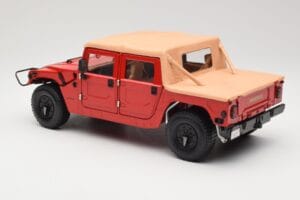 Hummer H1 Soft Top Червен Exoto 1:18 01805 Метал — снимка 7 от 8