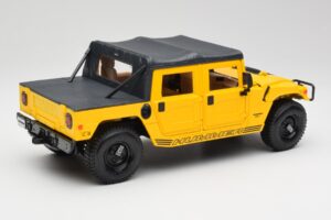 Hummer H1 Soft Top Жълт Maisto 1:18 56041 Метал — снимка 3 от 8