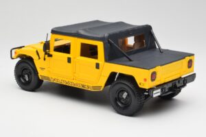 Hummer H1 Soft Top Жълт Maisto 1:18 56041 Метал — снимка 7 от 8