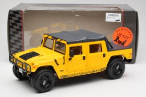 Hummer H1 Soft Top Жълт Maisto 1:18 56041 Метал — снимка 8 от 8