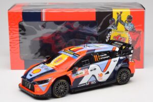 Hyundai i20 N Rally1 #11 T. Neuville / M. Wydaeghe Rally Japan WRC World Champion 2024 IXO 1:18 18RMC228 Метал — снимка 6 от 6