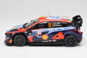 Hyundai i20 N Rally1 WRC #11 T. Neuville / M. Wydaeghe Central European Rally Winner 2023 IXO 1:18 18RMC193 Метал — снимка 3 от 6