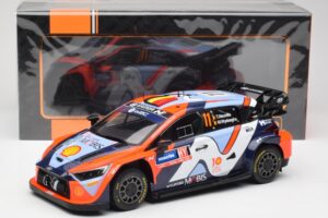 Hyundai i20 N Rally1 #11 T. Neuville / M. Wydaeghe Rally Sweden 2024 IXO 1:18 18RMC201 Метал — снимка 6 от 6