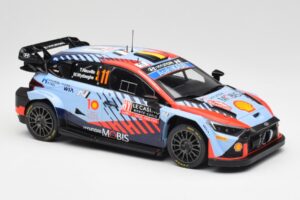 Hyundai i20 N Rally1 WRC #11 T. Neuville / M. Wydaeghe Rally Monte Carlo Winner 2024 IXO 1:18 18RMC194 Метал — снимка 4 от 6